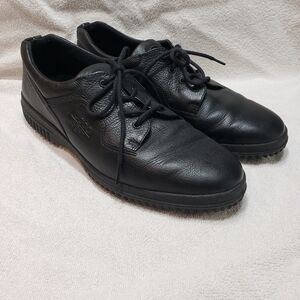 ECCO Soft Black Leather Shoes Sneakers Women's Size 42- US 11/11.5